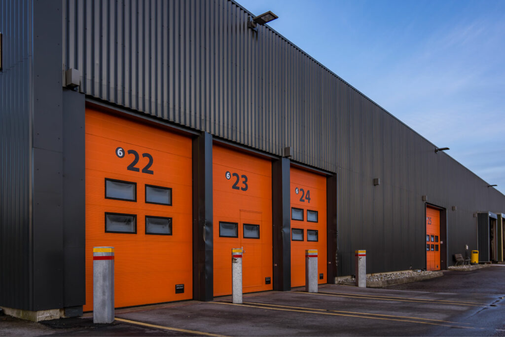 Exterior view of industrial units